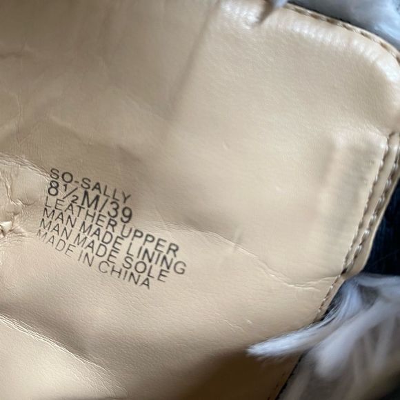 Sole Society Sally Blue Leather Open Toe Heeled Ankle Sandals Booties Size 8.5 M - Picture 12 of 13